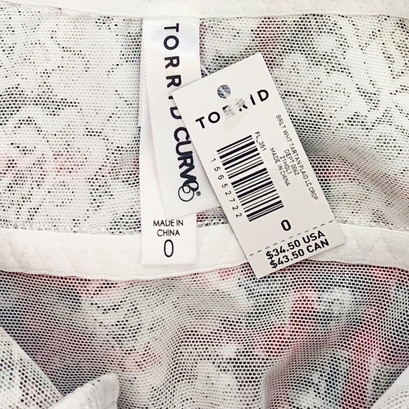 NWT Torrid Lace Longline Plaid Adjustable Braeltte - Picture 8 of 9